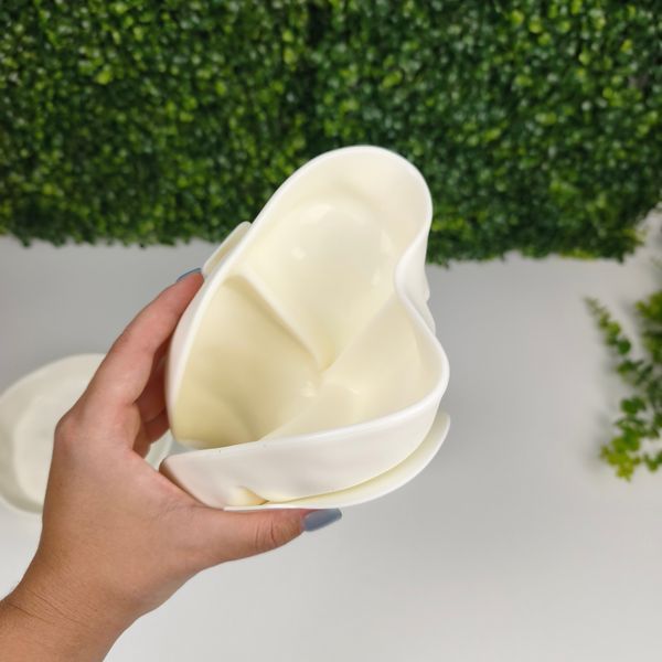 Набір дитячого посуду HEORSHE Ripple Feeding Set 3в1 (тарілка, супниця, стаканчик), силіконовий, 6+ міс 2126 фото