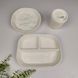 Набір дитячого посуду HEORSHE Ripple Feeding Set 3в1 (тарілка, супниця, стаканчик), силіконовий, 6+ міс 2126 фото 3