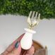 Дитячий набір ложка + виделка HEORSHE Tiny Spoon Fork Set, силіконова ручка, 6+ міс 2128 фото 4