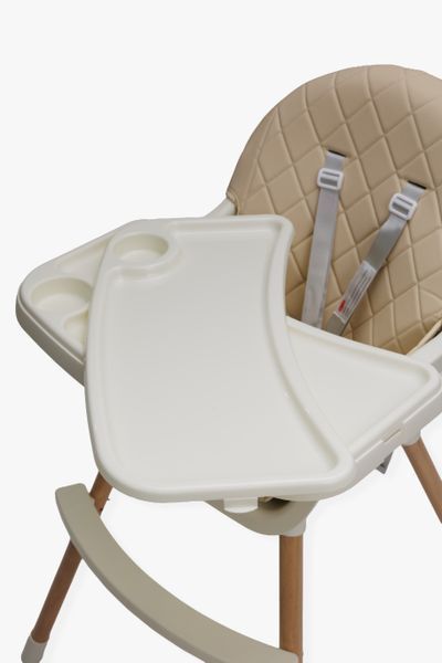 Стул для кормления ребенка 2 в 1 VELANO Evo, beige 45686 фото