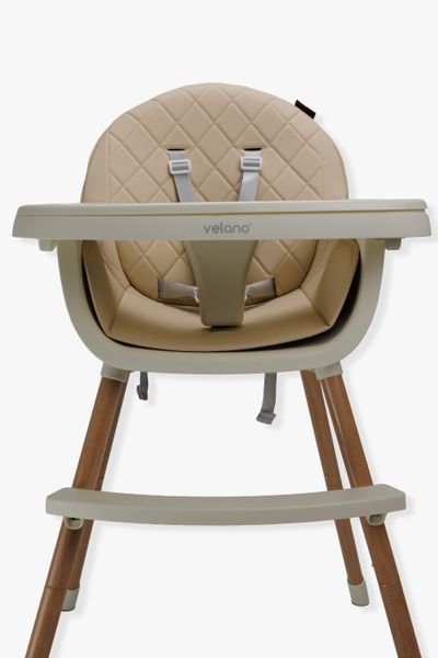 Стул для кормления ребенка 2 в 1 VELANO Evo, beige 45686 фото